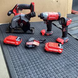 CRAFTSMAN V20 COMBO KIT 2 BATTERIES AND CHARGER INCLUDED 