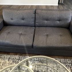 Grey Sofa and Accent Chair