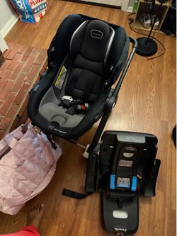Evenflo car seat stroller & betsey Johnson baby bag