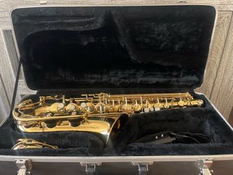 Saxophone With Mouthpiece, Strap And Hard Case