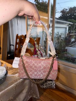 Coach satin teri shoulder bag