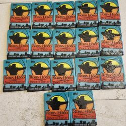 17 pack lot Robin Hood prince of Thieves 1991 Topps Factory Sealed Trading Cards