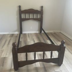 Classic Solid Wood Twin Bed Frame