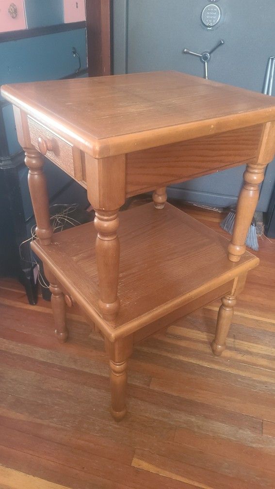 Oak Coffee And End Tables