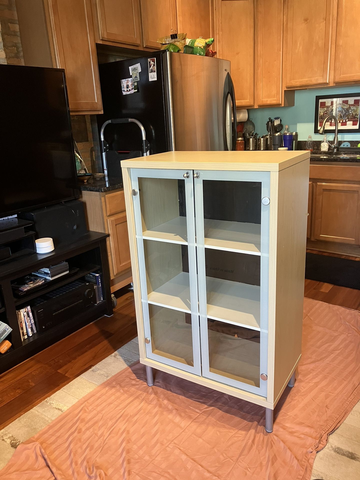 IKEA Magiker Display Cabinet with Glass Doors