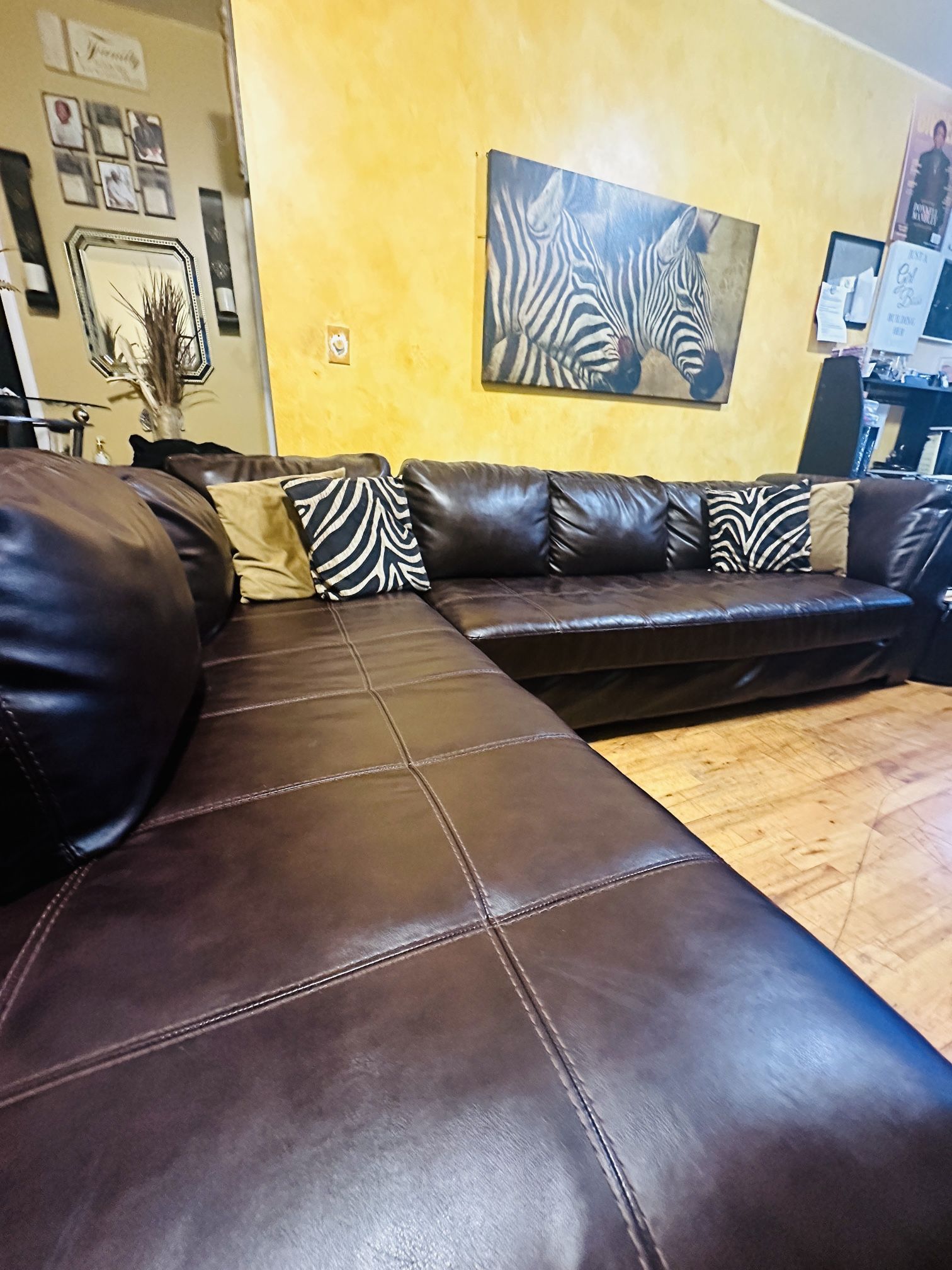 Brown Sectional Sofa 