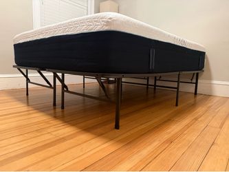 Metal bed frame queen
