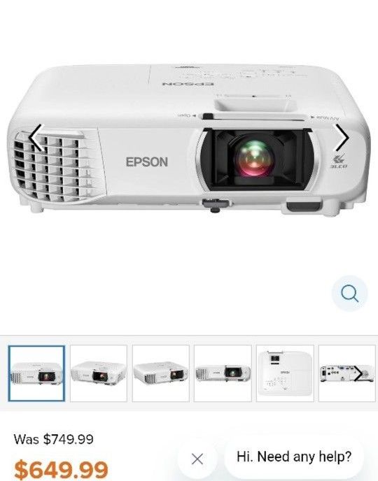 Epsom Movie Projector (Ex3220) Like New
