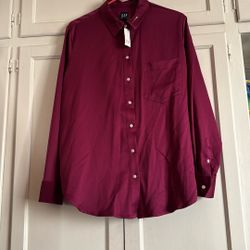 Woman’s Satin Blouse Berry Purple