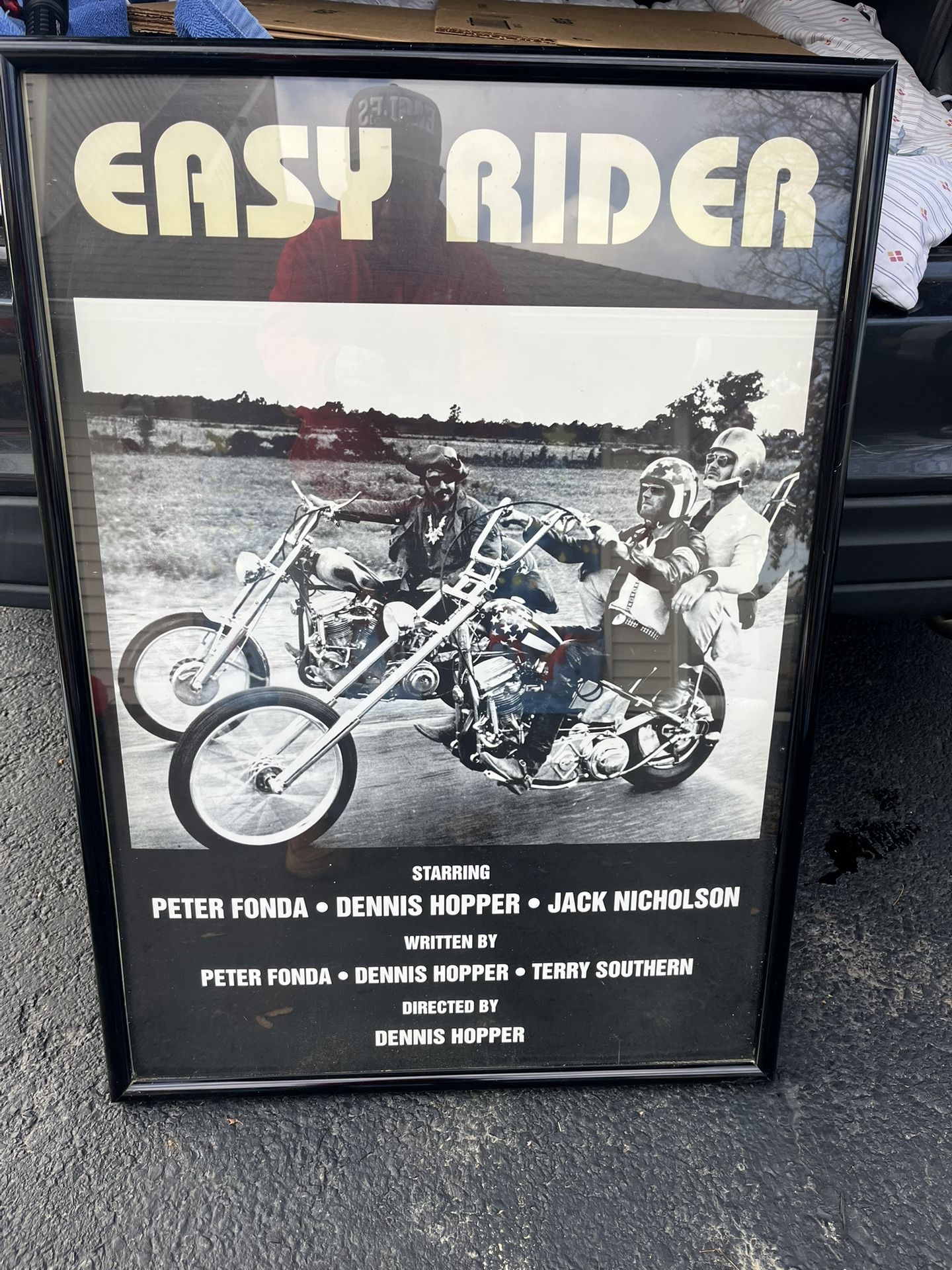 Easy Rider Vintage UK Import Dennis Hopper Movie Poster 23 x 33.
