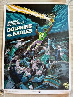 Signed Philadelphia Eagles Game Day Poster