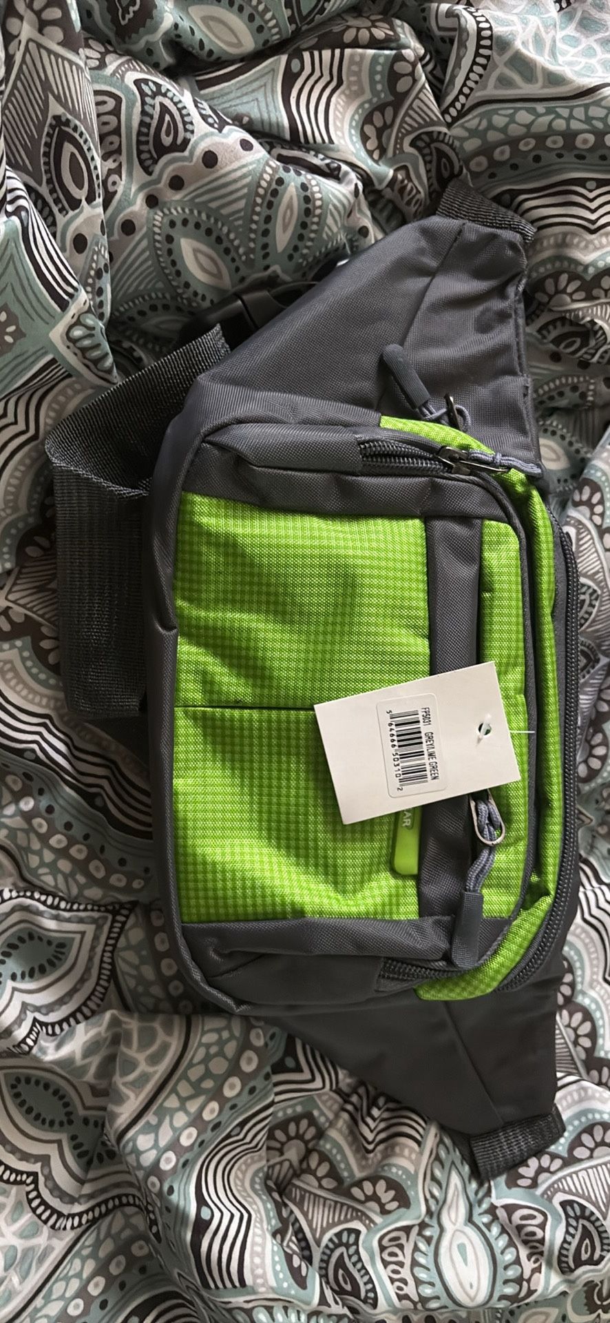 lime green fanny pack