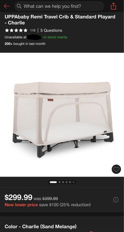 UPPAbaby Remi Travel Crib & Standard Playard