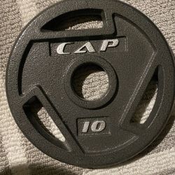 Cap Barbell Olympic Grip Weight Plate 