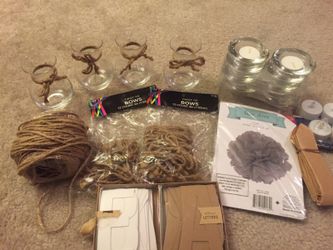 Burlap wedding/party decor