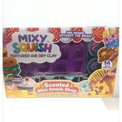 Mixy Squish 'Scented Mini Snack Shop' Textured Air Dry Clay *NIB