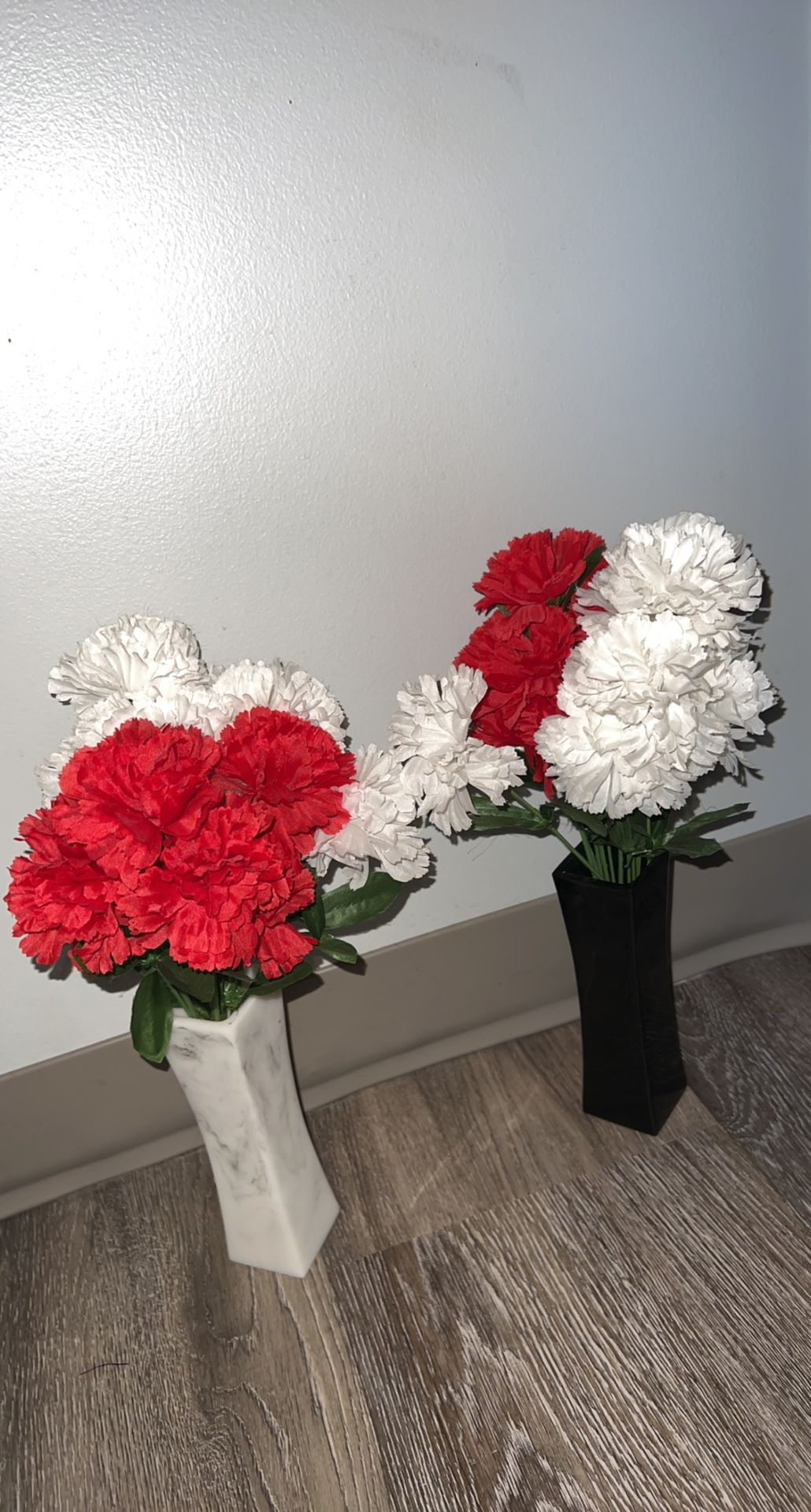 Artificial flower with vase