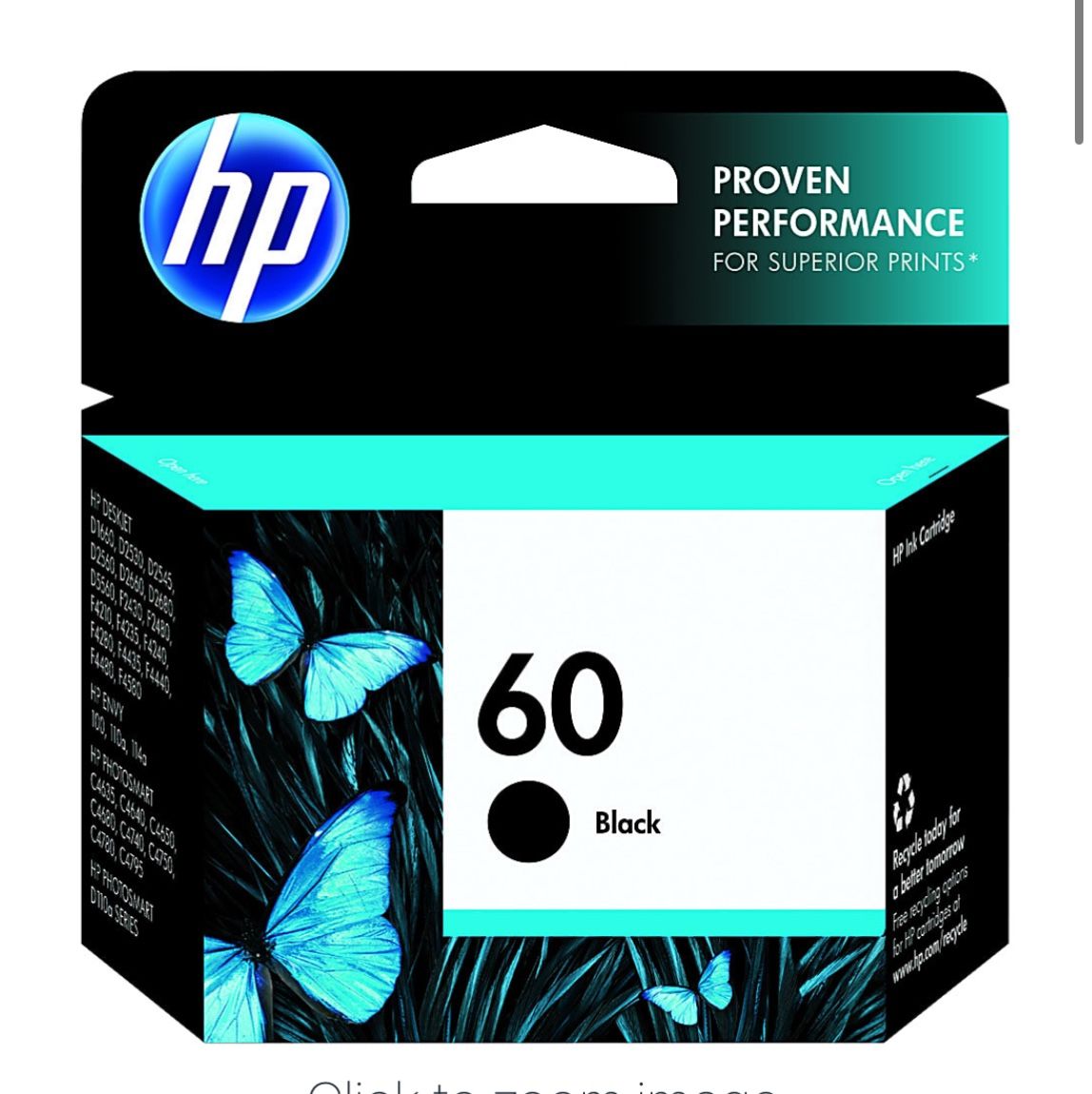 HP 60 Black Ink Cartridge