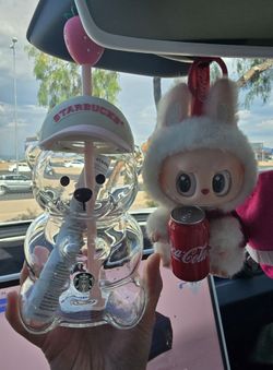 Starbucks Strawberry Bearista Glass Cold Cup