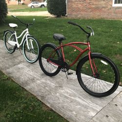 His and Hers Beach Cruisers