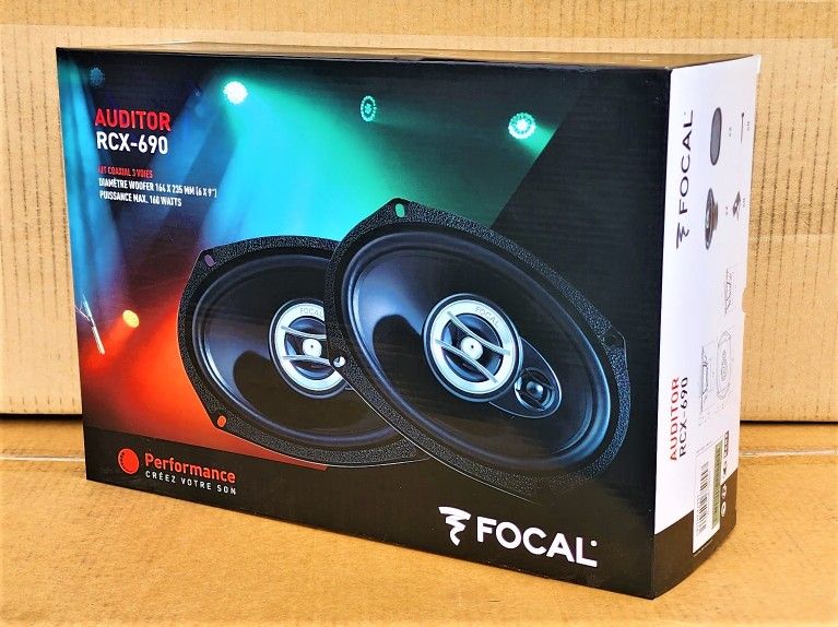 Focal Auditor Series Car Speakers Set 6" X 9" 3-Way Coaxial Speaker System 160 Watts RCX-690 🚨 Payment Options Available 🚨 No Credit Needed 🚨