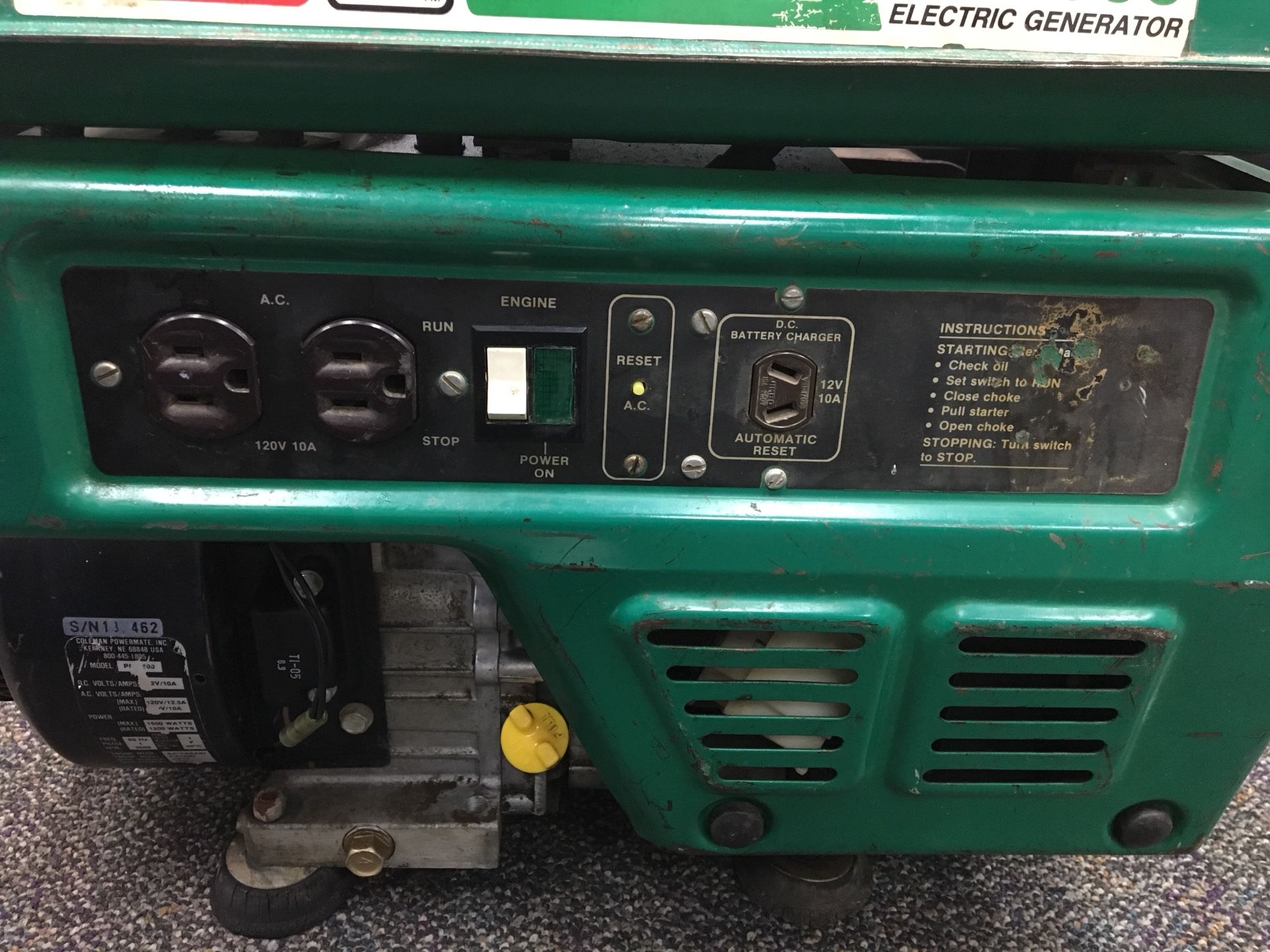 Coleman Powermate PM1500 Generator for Sale in Riverside, CA OfferUp