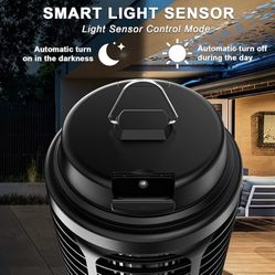 Bug Zapper Outdoor, Mosquito Zapped Indoor with Dusk to Dawn Light Sensor, 4000V Electric Fly Zapper, Waterproof Mosquito Killer, Fly Trap for Home, P