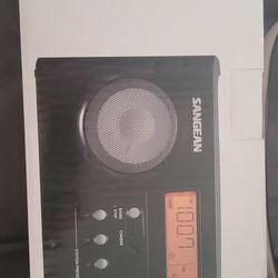 Sangean PR-D7 Desktop Clock Radio - FM, FM, AM, AM - Battery Rechargeable