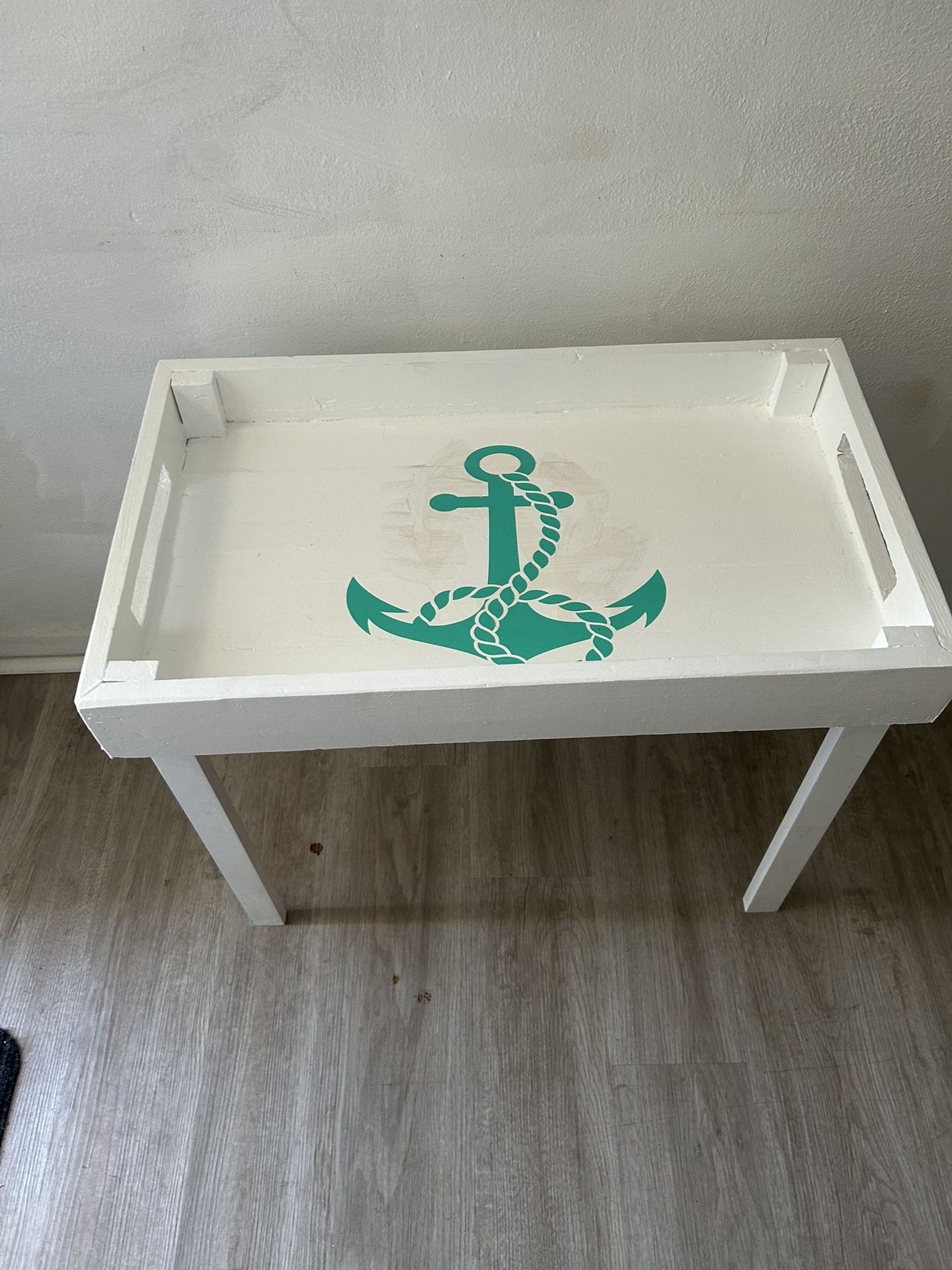Wooden Anchor Table Good Condition