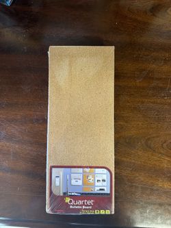 Quartet 3 For $20 / Frameless Cork Bulletin Board – 5.5” x 14” (New, Sealed)