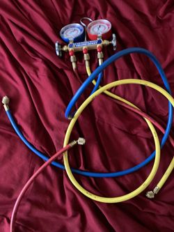 HVAC manifold yellow jacket