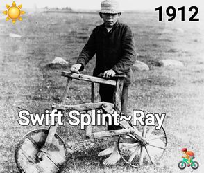 1912 Homemade 🪵SWIFT Splint-Ray World War I (pre-schwinn stingray)
