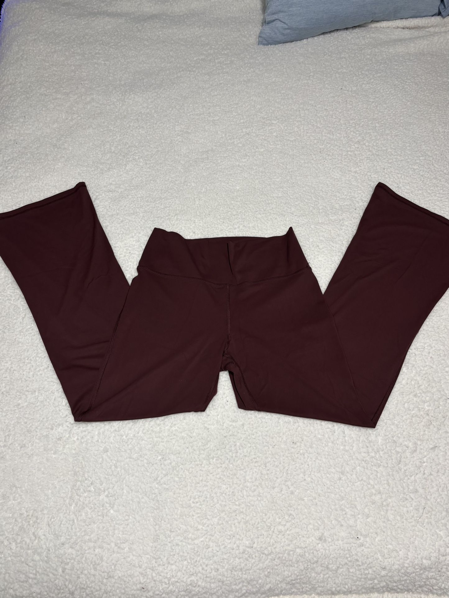 Avia Women Burgundy Outdoor High Rise Flare Leggings