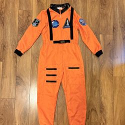 Kids Astronaut Halloween Costume - Orange - For Kids 8-9 Years