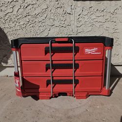 Milwaukee Packout 3 Drawer Toolbox With Dividers Brand New Never Used Hablo Español 