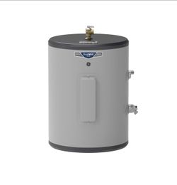 GE Appliances 18 Gallon Versatile Electric Water Heater with Adjustable Thermostat & Drain Valve, Side Port Lowboy, Point of Use, 240 Volt