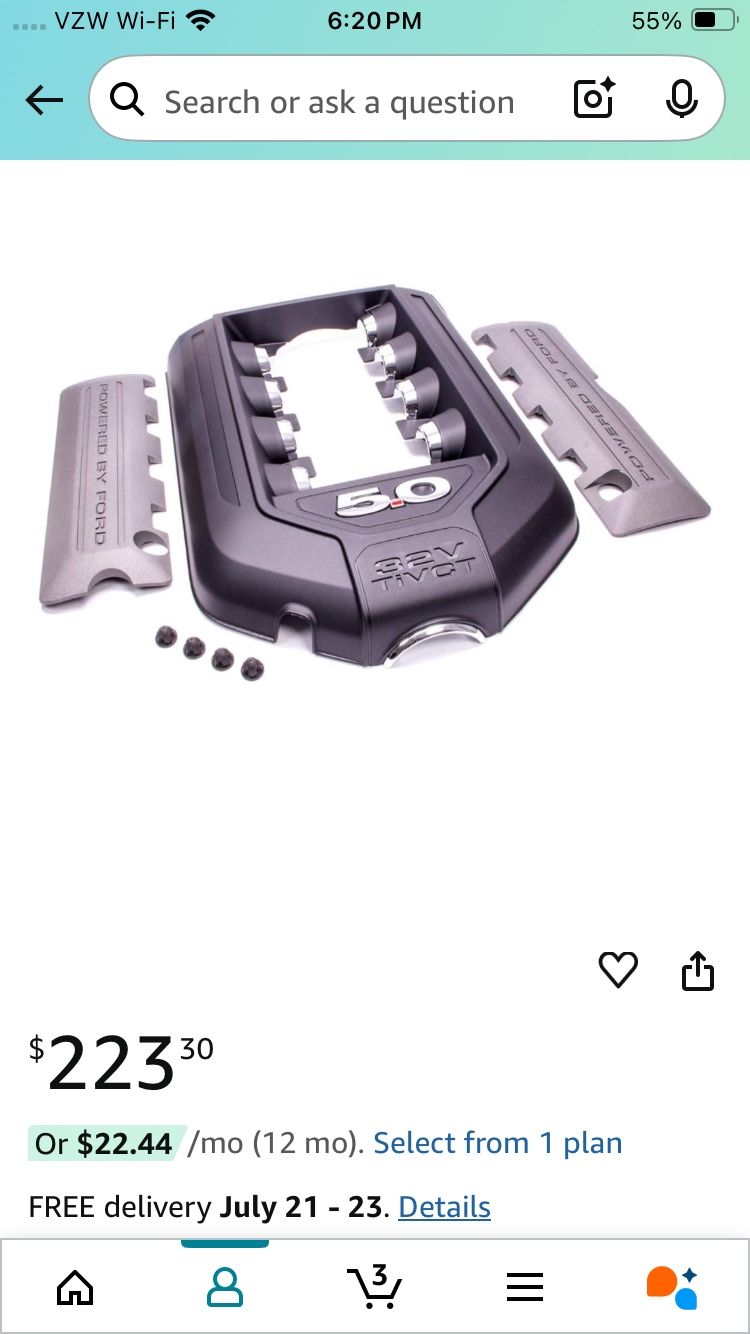 Ford Racing M9680M50 Engine Cover Kit