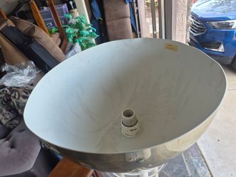 Large Metal Lamp Shade Bowl Style