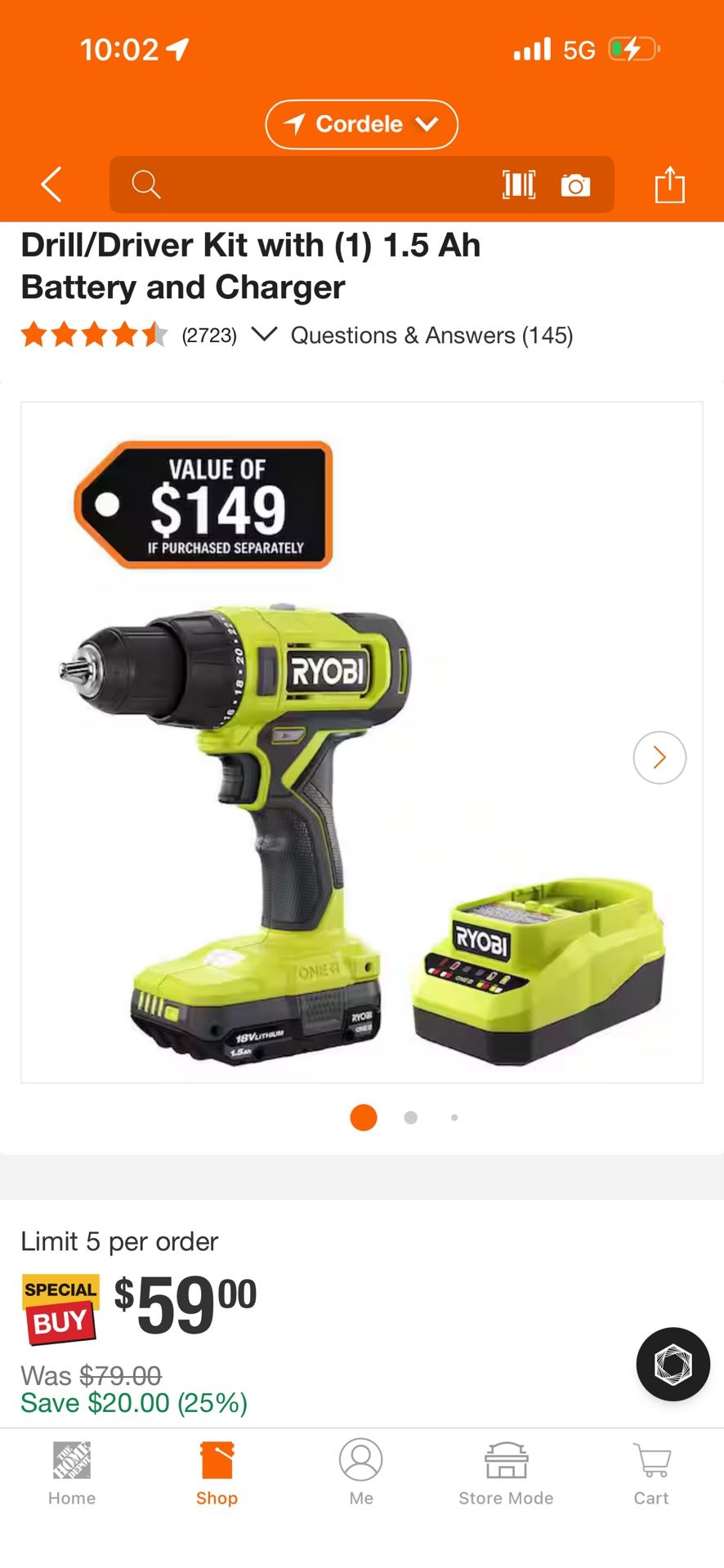 Ryobi Impact Driver, Drill And Battery Charger 