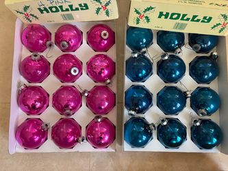 Vintage glass Christmas ornaments or balls