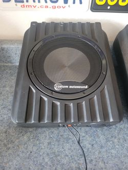 Under seat speakers & Pyle mini ipod amp