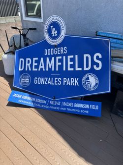 Original Gonzales Park, Jack Robinson, Clayton Kershaw Stadium Sign