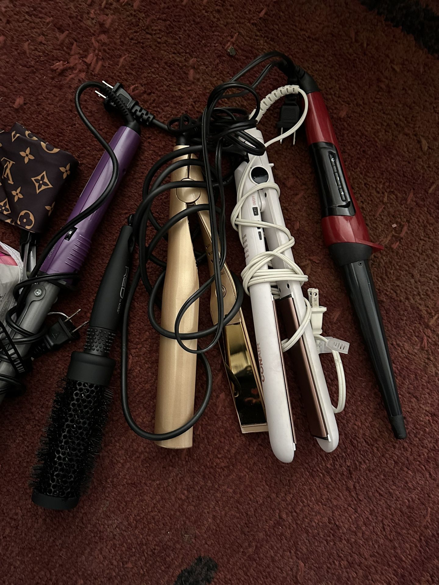 7 curling irons and hair straighteners