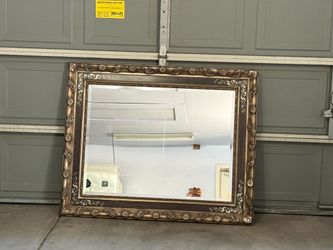 Vintage Wooden Mirror