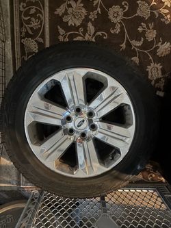 Truck tires wheels set of four F150 20 inch diameter stock 275/55/R 20