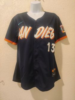 New Women's Padres Machado Dark Blue City Connect dia de los muertos Jerseys Stitched