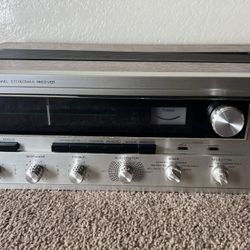 Realistic CD-4•SQ Four Channel Stereomax Receiver QTA-770 stereo stainless brushed beautiful