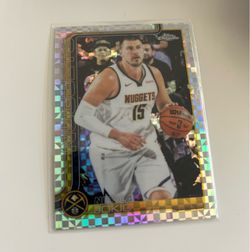 NBA Topps Chrome Nikola Jokic Card #25 X-Fractor