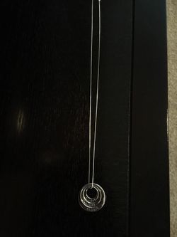 Silver necklace with saying......