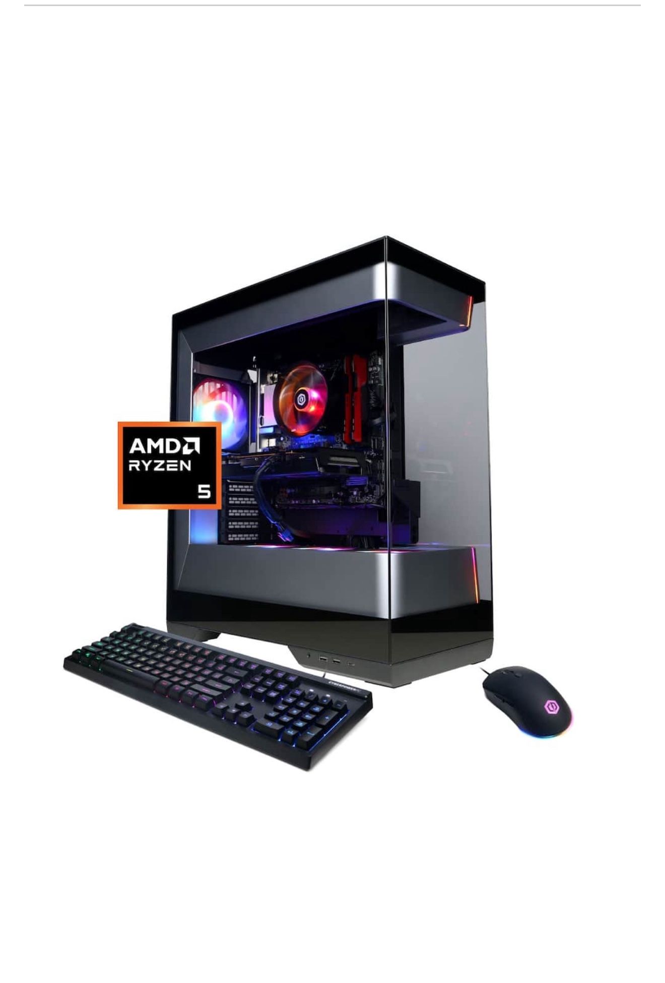 Cyber powerPC - Gaming Desktop & Samsung - 27" S39GD Series - Curved Screen Monitor